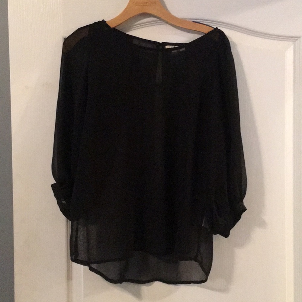 Sheer Black Blouse